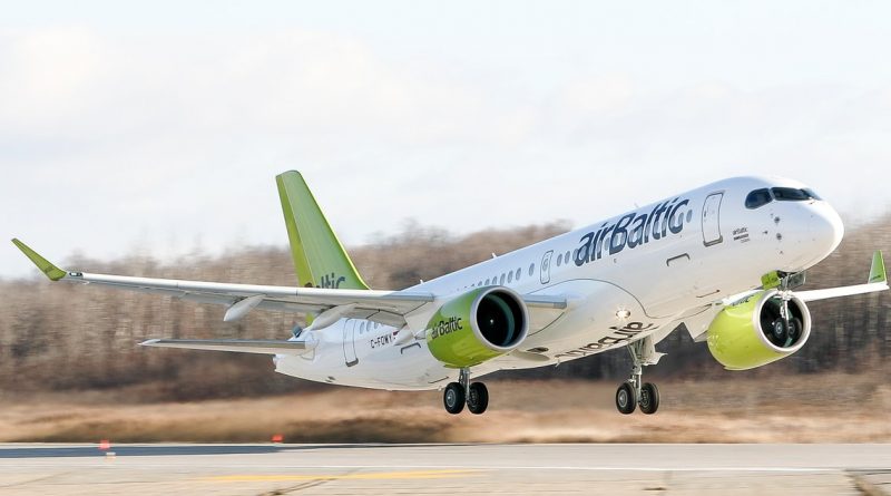 Premier vol du premier A220-300 d'Air Baltic