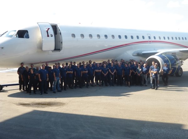 Republic E-190 Outside YQB Hangar