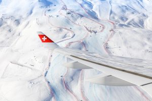 CS100 de SWISS et la patrouille de Suisse à ST-Moritz