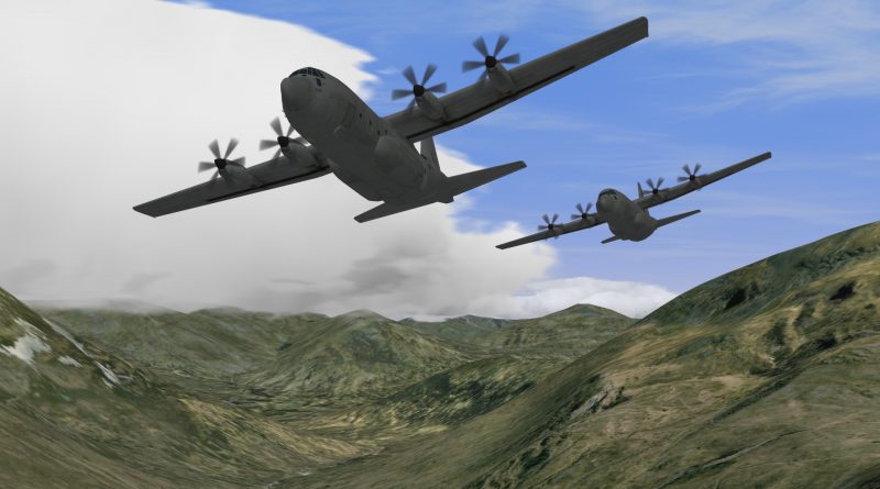 Image d'un C130 par CAE