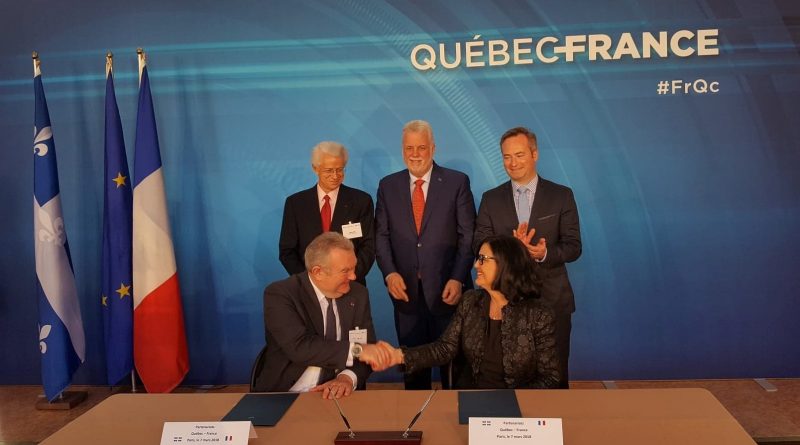 Signature d'une entente entre Aéro Montréal et le GIFAS
