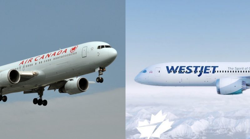 Confrontation Air Canada WestJet