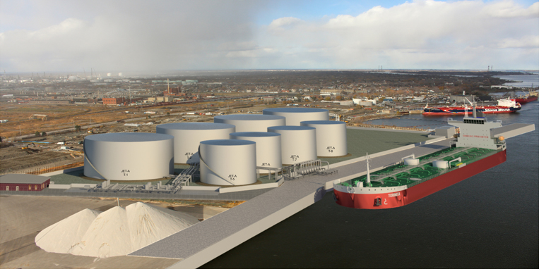 Terminal de carburant Jet A au port de Montréal