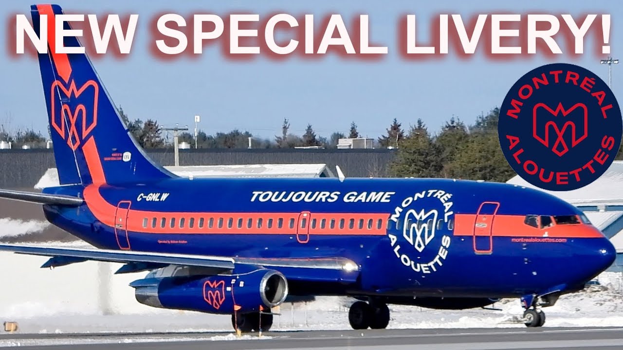 Un Avion aux couleurs des Alouettes Les Ailes du Québec