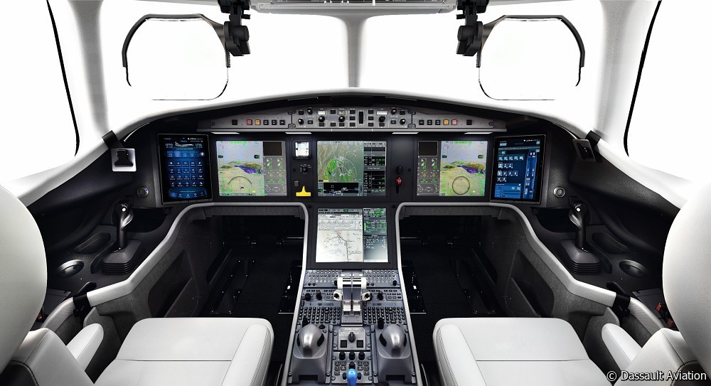 Falcon 6X poste de pilotage