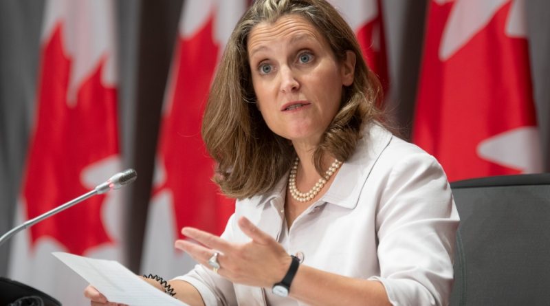 Chrystia Freeland ministre des finances à Ottawa