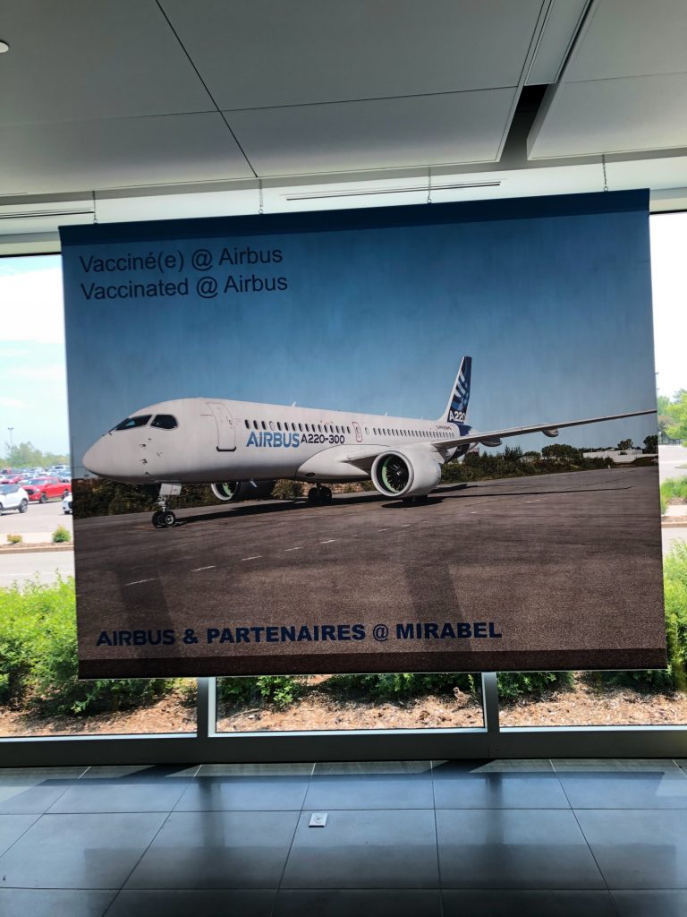 Airbus, pôle de vaccination