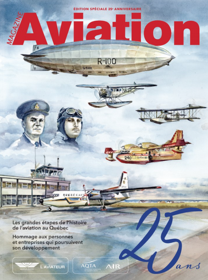 Page couverture des 25 ans Magazine Aviation