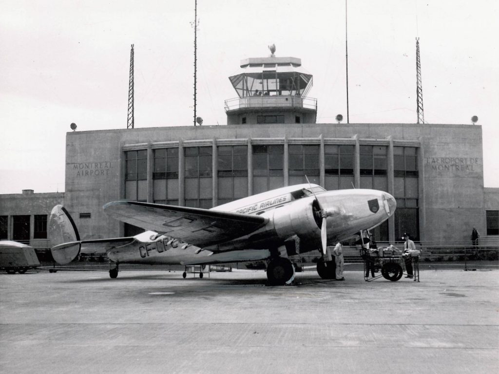 Aéroport de Dorval dans les années 40. Source ADM