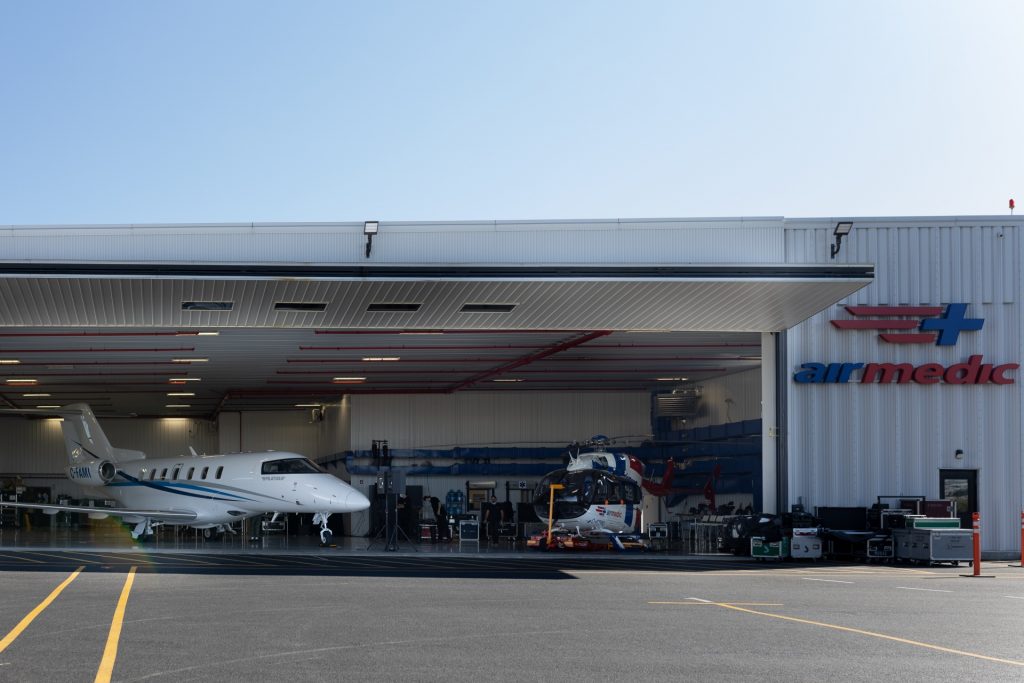 Le Hangar d'Airmedic à Saint-Hubert