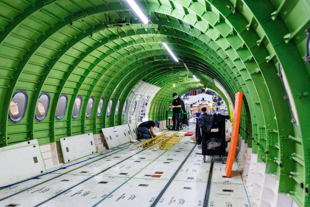 pré-Fal A220 intégration des systèmes fuselage central