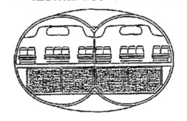 Double ellipse horizontale